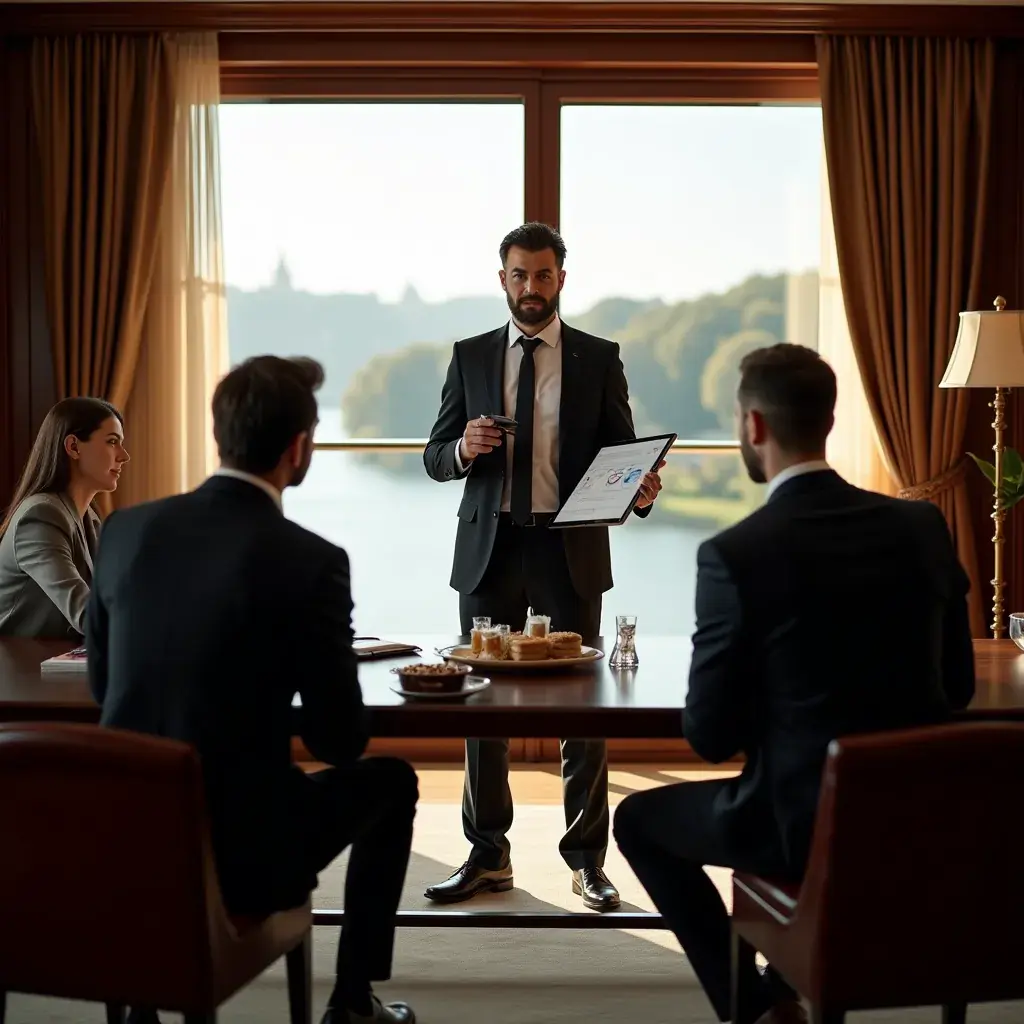 Echipă de consilieri colaborând pentru soluții personalizate