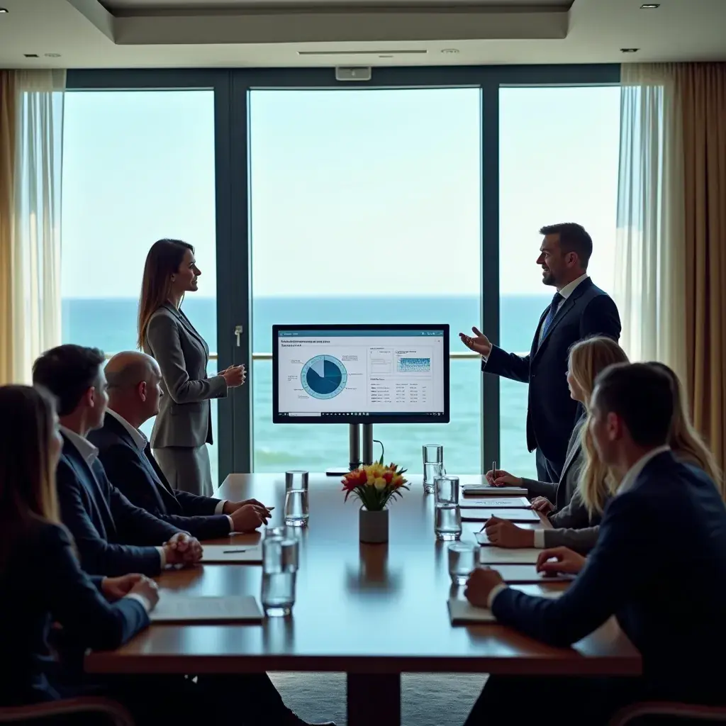 Consultanți discutând despre importanța planificării strategice